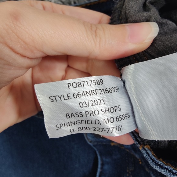 Natural Reflections Womens Gorpcore Cabin Flannel Lined Jeans 14 Blue Straight - Picture 7 of 16